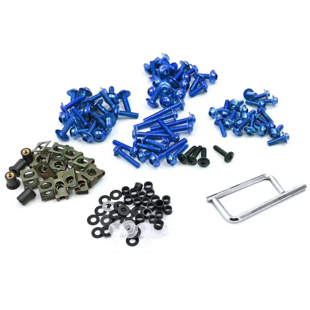 Полный комплект винтов для обтекаемых болтов подходит Kawasaki Ninja 300 EX250R ZX6R ZX7R ZX9R ZX10R