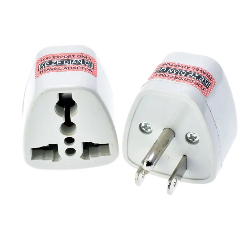 

Universal EU UK AU to US USA Canada typeB AC Travel Power Plug Adapter Converter charge plug white