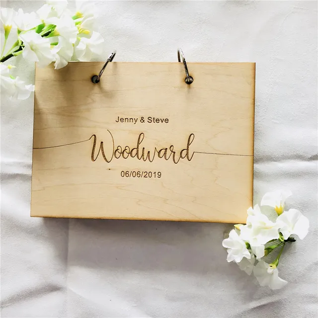 modern wedding guest book