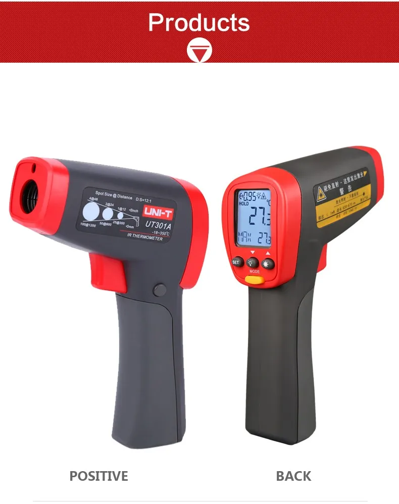 UNI T UT301A 121 Infrared IR Thermometer Laser Temperature Gun Meter