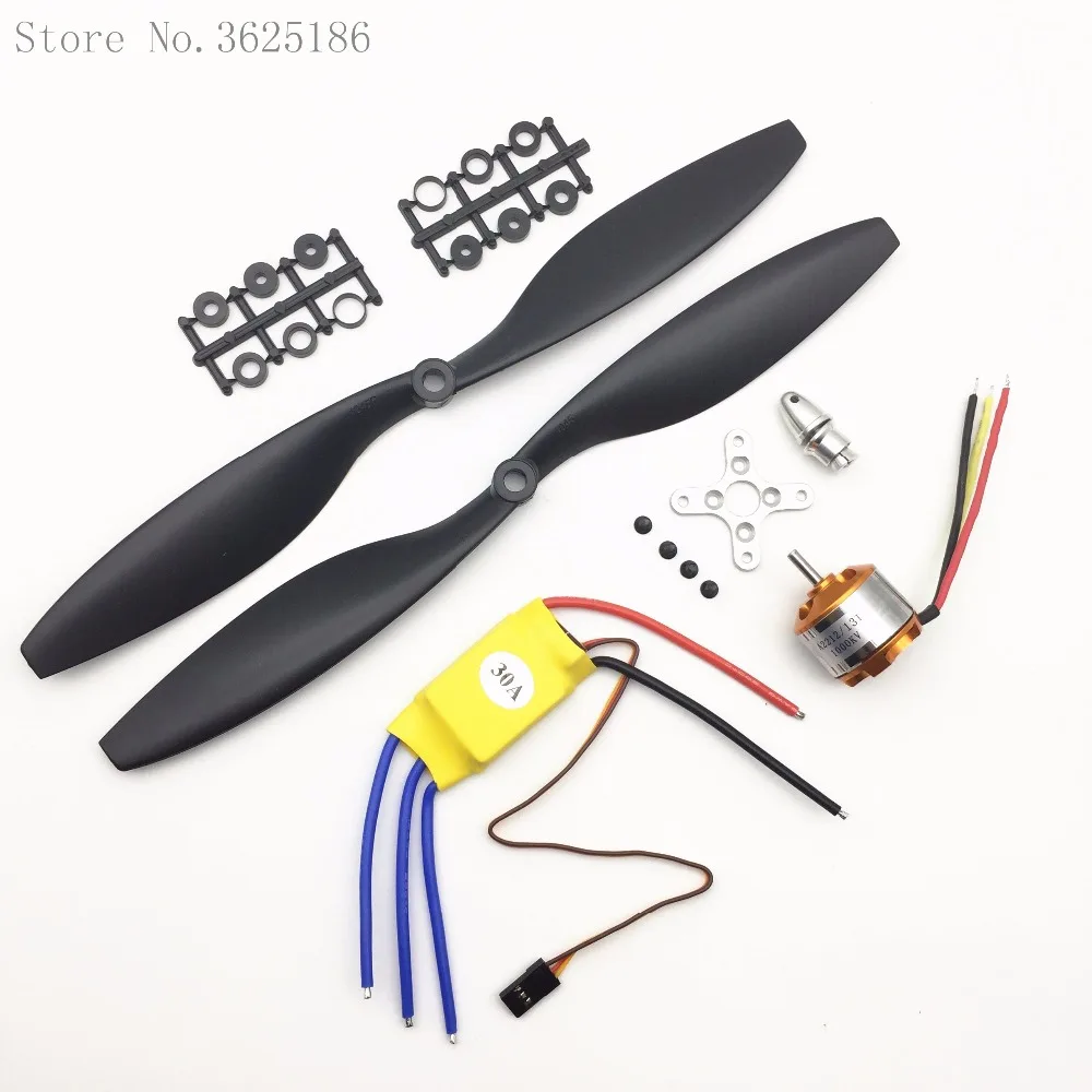 A2212 1045 кв бесщеточный мотор с внешним ротором + XXD 30A ESC пропеллер (1 пара) набор