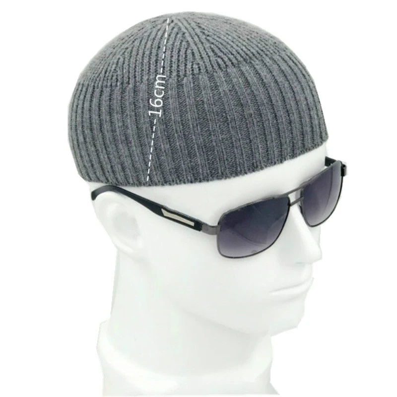 Шапочка 904 897 мужская вязаная из смески шерсти|knit hat beanie|women knit hatsfashion beanie |
