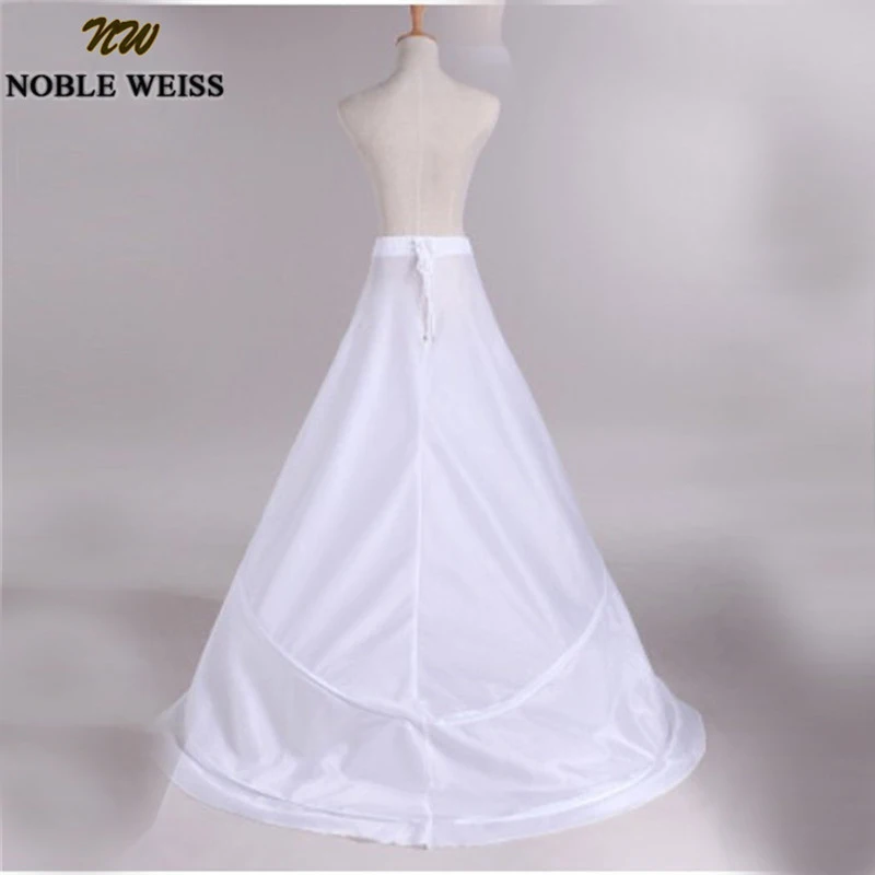 Благородная Нижняя юбка WEISS свадебная слипоны свадебные аксессуары Chemise 2 обруча