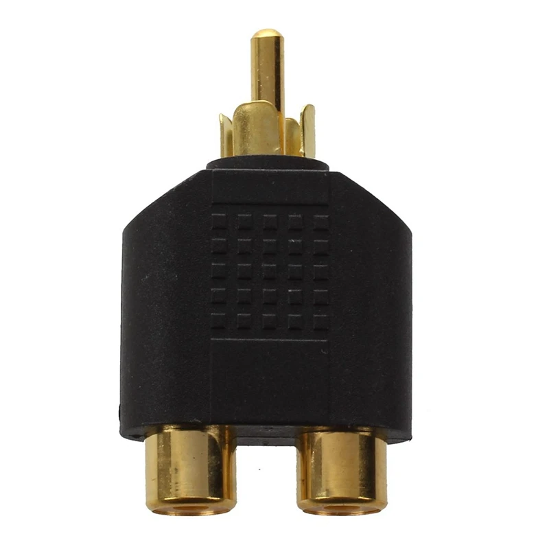 Gold plated splitter RCA plug to 2 x RCA sockets                                                                             #8