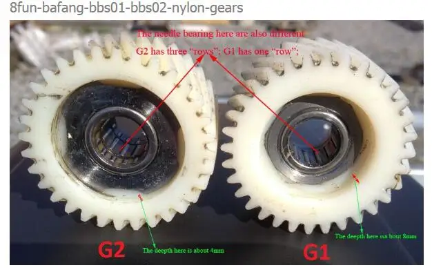 Bafang bbs01 и bbs02 редуктор двигателя Новая или старая версия нейлоновая шестерня