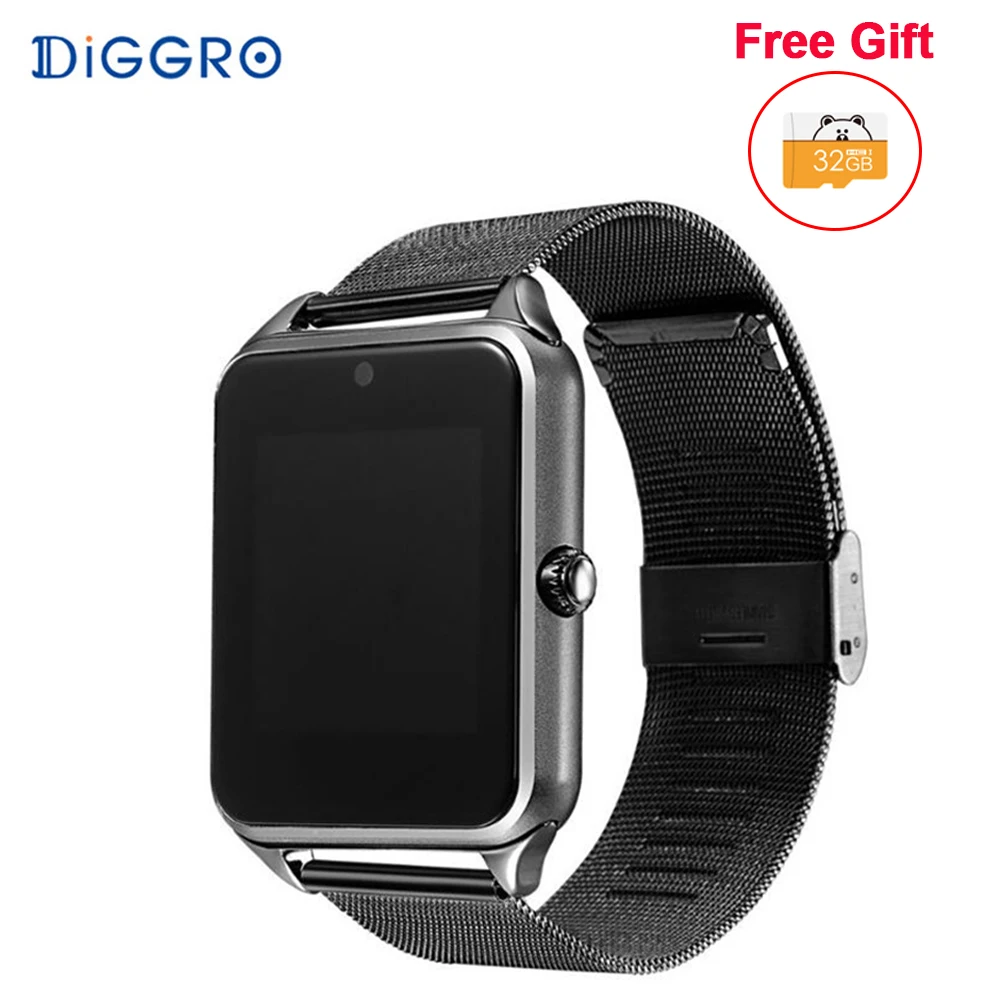 Z60 Bluetooth Smart Watch Support Sim Card Sport Fitness Tracker With Camera Smartwatch Watches For Android IOS | Электроника