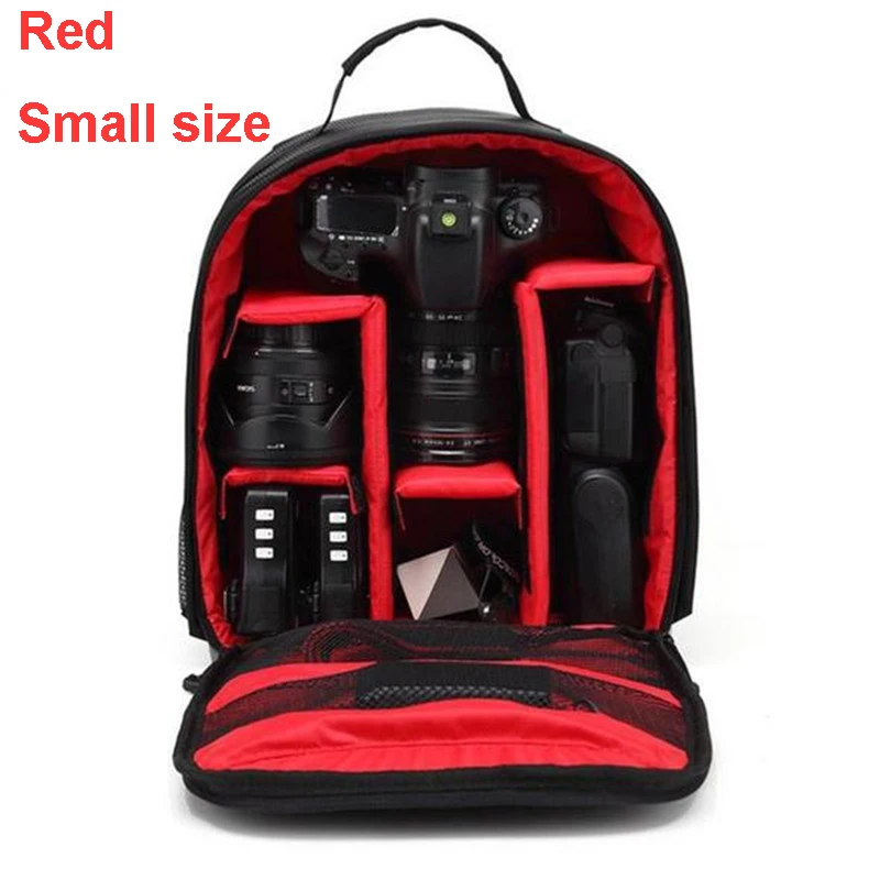 Waterproof DSLR Backpack Video Digital DSLR Camera Bag Multi-functional Outdoor Camera Photo Bag Case for Nikon Canon DSLR Lens cute camera bags Bags & Cases