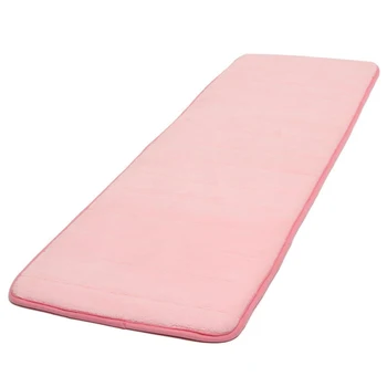 

GSFY-120x40cm Absorbent Nonslip Memory Foam Kitchen Bedroom Door Floor Mat Rug Carpet Pink