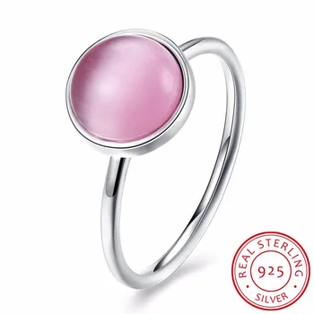 

2019 Sale hot fashion jewelry jewelry Authentic 925 sterling silver Pink gem women Chain engagement