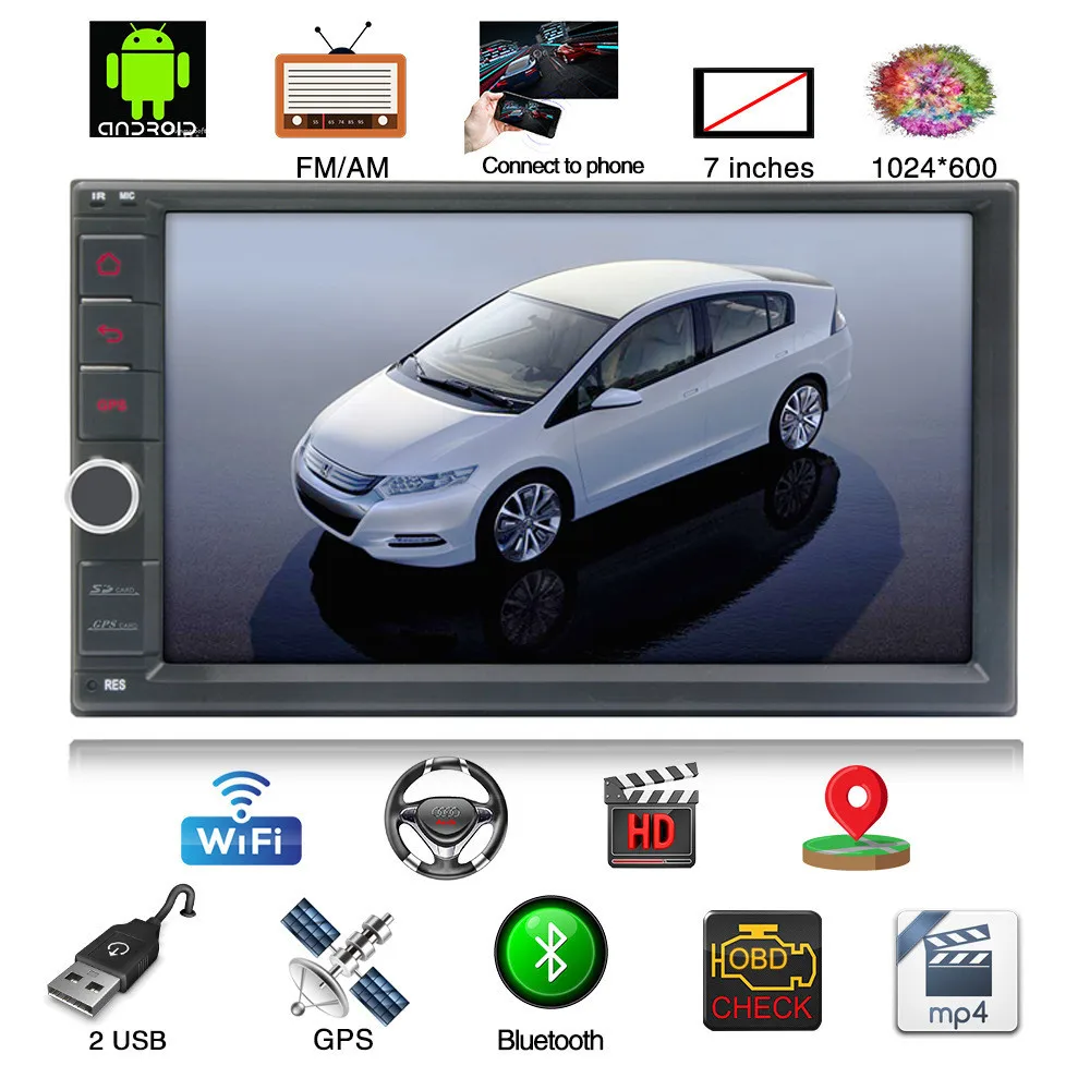 Cheap Octa Core 2G+32G Car Audio Stereo 7" Android 8.1 2 Din Car Radio GPS Navigation Car Multimedia No DVD Player Autoradio 1024*600 0 Cheap Octa Core 2G+32G Car Audio Stereo 7" Android 8.1 2 Din Car Radio GPS Navigation Car Multimedia No DVD Player Autoradio 1024*600 0
