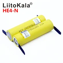 LiitoKala 100% Original 18650 he4 3.6V batterie 2500mAh 20A 35A haute vidange HE4 18650 batterie outils électriques + bricolage Nickel