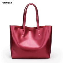 2018 new leather women s bag simple fashion large capacity mother bag portable shoulder bag cowhide