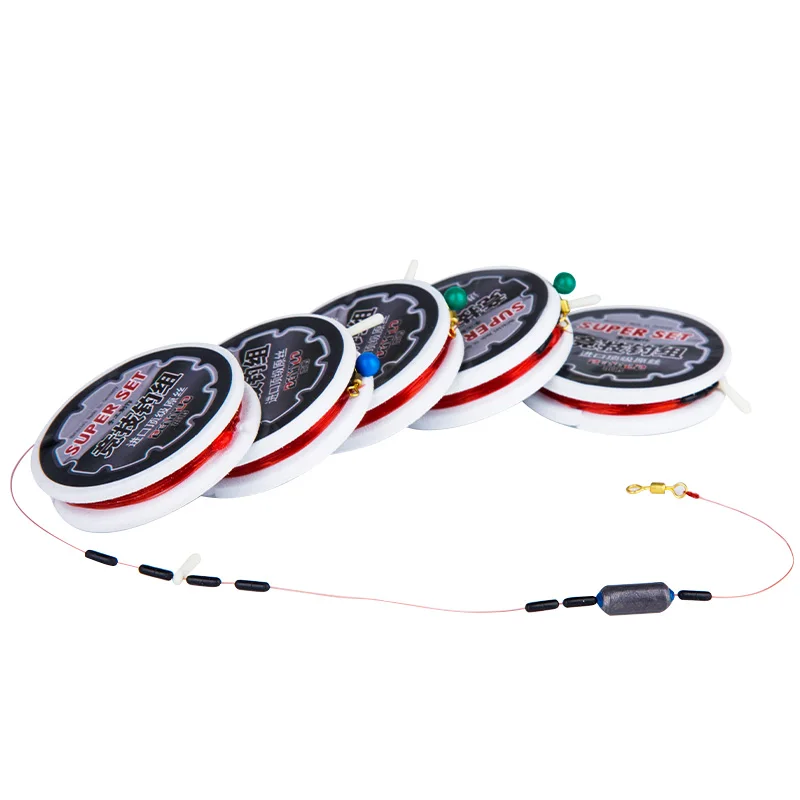 

Super Strong Pulling Nylon Fishing Line 2.7/3.6/4.5/5.4/6.3/7.2m High Strength Pesca Fishing Gear Hand Made Wire 5pcs
