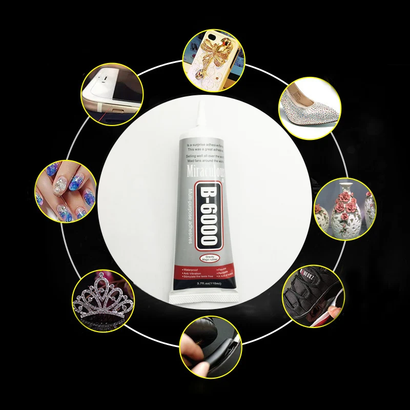 

25ml Liquid B-6000 Glue Multipurpose Adhesive For Rhinestone Crystal Jewelry Craft Touch Screen Repair Glass Super Glue Diy Tool