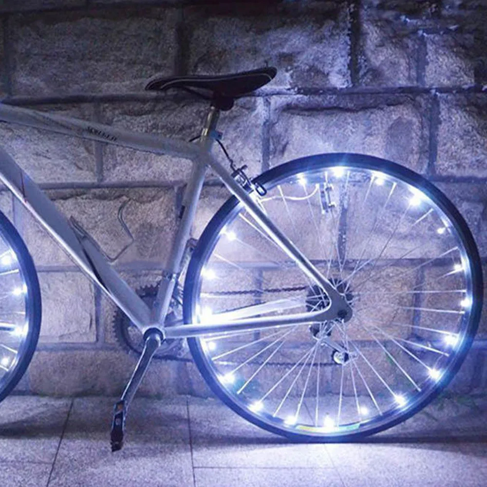 Excellent bicycle light usb rechargeable tail light led in 20 LED Bike Bicycle Cycling Rim Lights LED Wheel Spoke Light String Strip Lamp 1