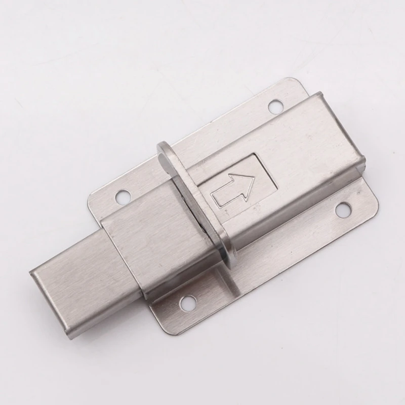 Stainless Steel Door Latch Barrel Bolt Latch Hasp Stapler Gate Lock Safety Easy To Install 5