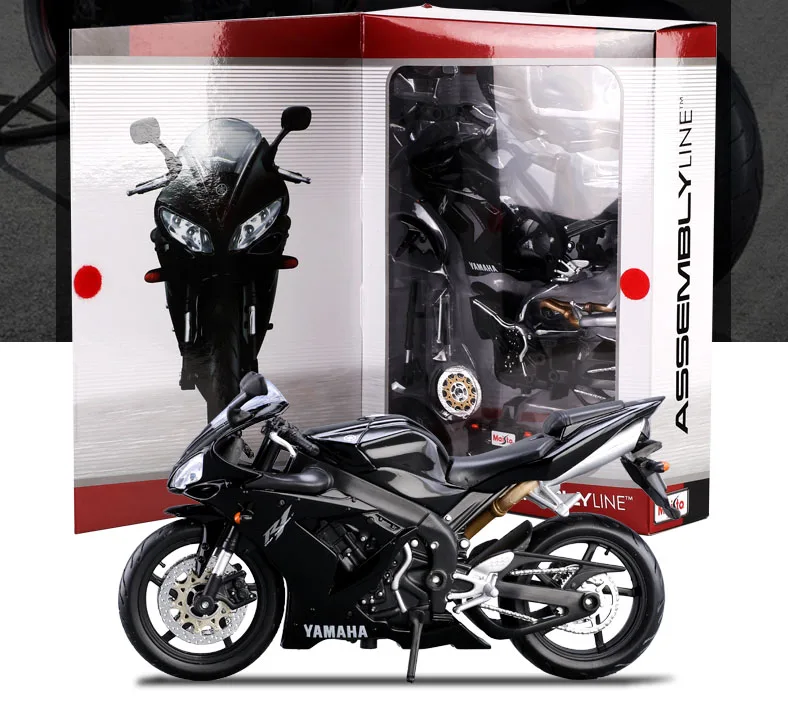 Сборная модель мотоцикла Maisto 1:12 YAMAHA YZF R1 набор для самостоятельной сборки и