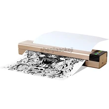Mini impressora térmica para tatuagem, 1 peça, mini impressora portátil com usb e conexão wlan, tamanho a4