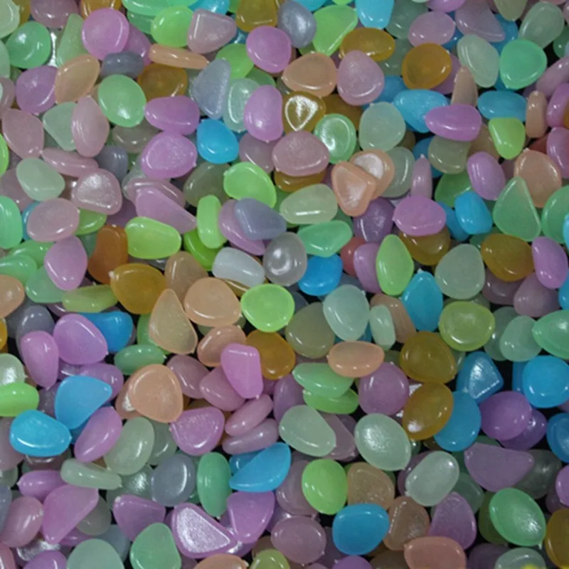Luminous Light-emitting Artificial Pebble Stone Fish Tank Aquarium Stone Decoration 10 pcs/lot