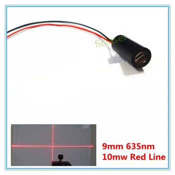 

9mm 635nm 10mW Red Cross Line Laser Module Industrial Grade APC Driver TYLASERS