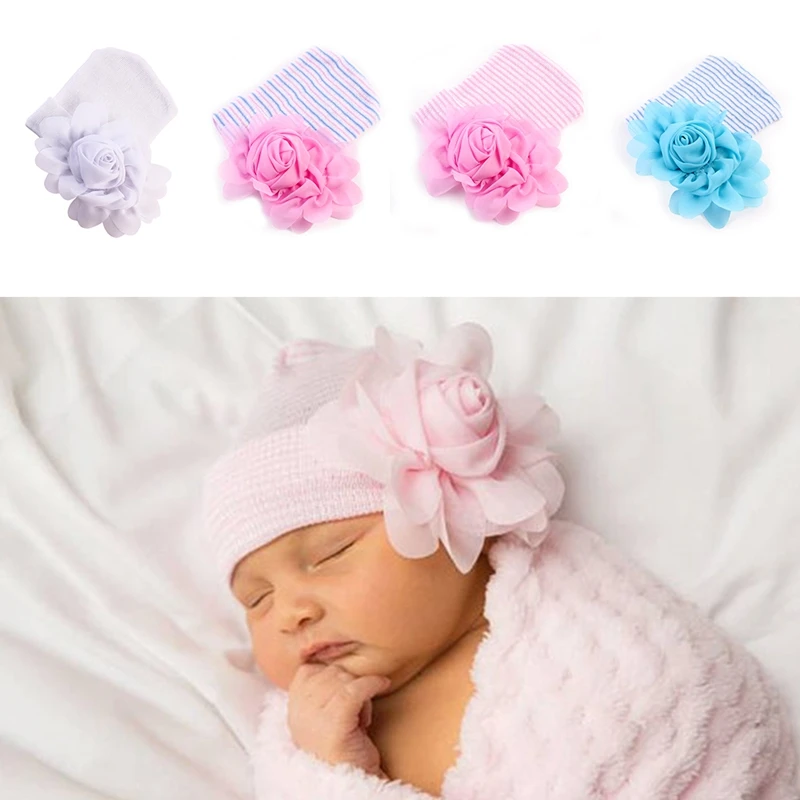 newborn baby hat with bow