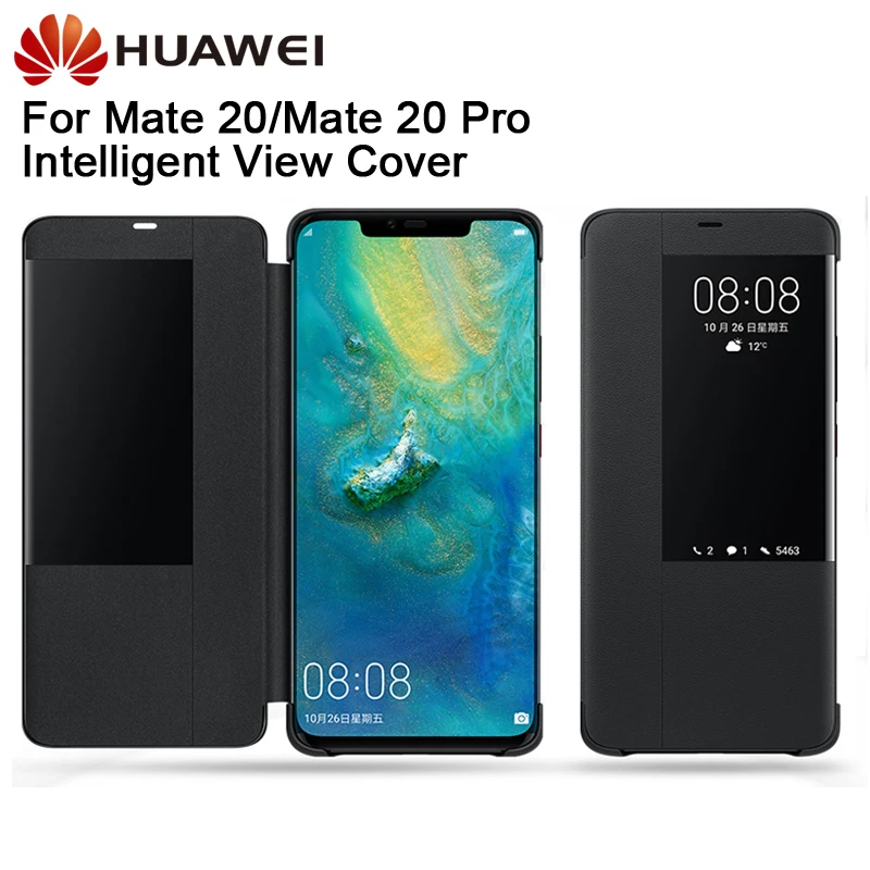 

Huawei Original Smart View Flip Cover Case Housing For Huawei Mate 20 Huawei Mate 20 pro Mate20 Sleeps Function Protective Case