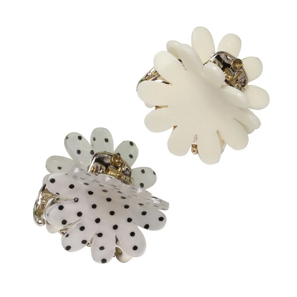 

4cm Chrysanthemum Acrylic Hair Claws Simple Strong Crab Hair Clips Clamp Hairpin Decoration Holder Headwear for Women Girl