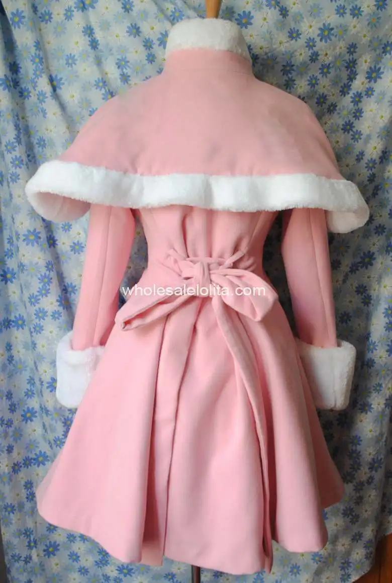 Розовое зимнее шерстяное пальто в английском стиле; теплые пальто и накидка для девочек; зимние пальто; Брендовое длинное зимнее пальто