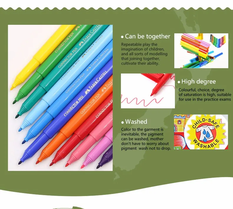 Conector Aquarela Lápis de Cor Faber Castell 30 Cores Criativo Bonito Colorido Gel Pen Para Desenhar Arte artigos de Papelaria|watercolor gel pens|gel pencute creative - AliExpress