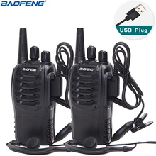2 шт. BaoFeng Мини Портативная рация USB зарядное устройство адаптер BF-888S UHF 400-470 МГц двухсторонняя радиостанция большой дальности портативный приемопередатчик 2 шт. BaoFeng Мини Портативная рация USB зарядное устройство адаптер BF-888S UHF 400-470 МГц двухсторонняя радиостанция большой дальности портативный приемопередатчик