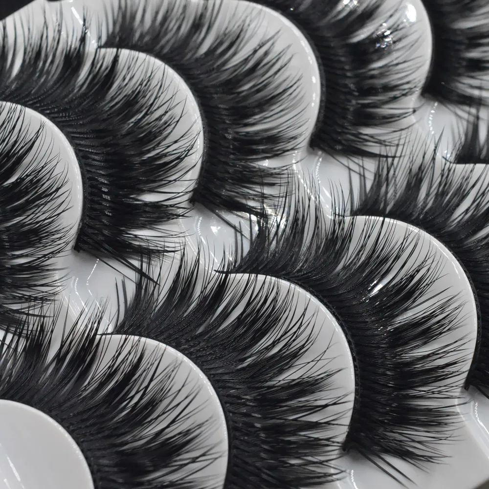 

5 Pairs Handmade False Eye Lashes Thick False Eyelashes Makeup Tips Cosmetics Natural Long Fake Lashes Extension Cilios Posticos