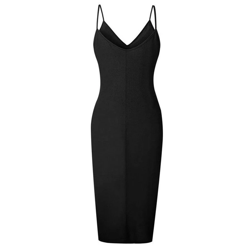 

Women Sexy Solid Color Party Dress Plus Size Vestido Sling Button Plus Size Long Dress Summer Party Long Split Dress