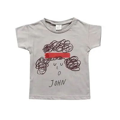 Новая детская хлопковая футболка, топы для мальчиков и девочек, футболка, Детская футболка, одежда для малышей, летняя одежда - Цвет: as photo  e