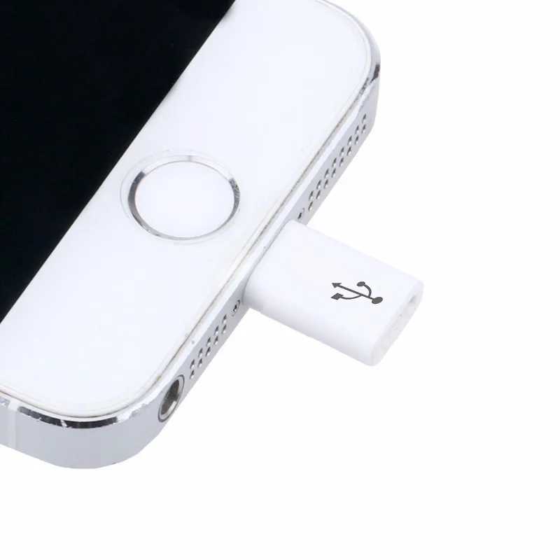 

For iPhone X 8 7 6 6s plus 5 5s se ipad ipod Adapter 8 Pin to Micro usb female use for Charger or Sync Data