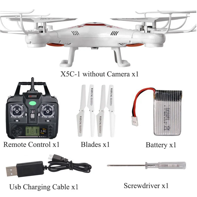 RC Модернизированный Дрон X5C-1 2,4G 4CH 6-осевой Радиоуправляемый вертолет игрушечные Квадрокоптеры с высоким разрешением, Камера подарки для детей VS x5c x5 FSWB - Цвет: X5C-1 p