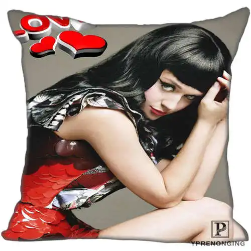 Best Custom Katy Star PPerry(1)@ Наволочка на подушку, спальня домашний квадратный наволочка на молнии(одна сторона)#190404-01-41 - Цвет: Pillowcase