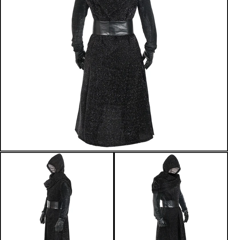 Косплей из фильма «Звездные войны: Пробуждение силы»; Kylo Ren Jedi Knight; костюмы для косплея; пальто; костюмы на Хэллоуин; европейский размер