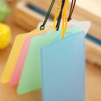 

1PC Waterproof PVC Card Holder Credit Student Transparent ID Cards Office Company Supplies Work Bus Card Holder