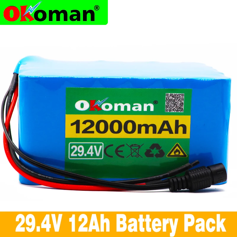 

Okoman 7S5P 29.4V 12Ah lithium-ion battery pack 12000mAh bicycle scooter scooter lightweight bicycle wheelchair battery