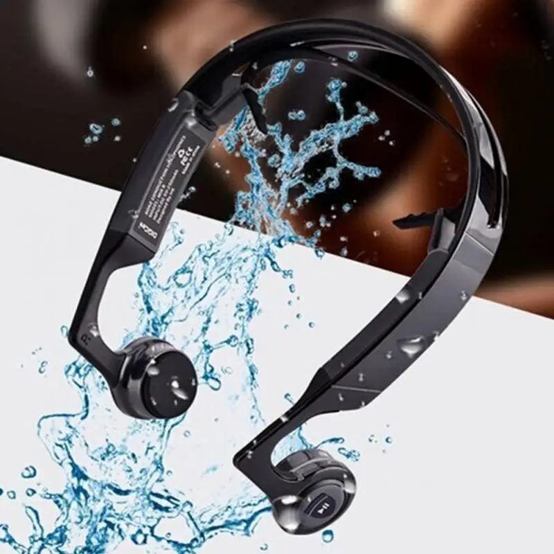 

Mix8 Open-ear Bone conduction Bluetooth V4.1 headset outdoor sports wireless Bluetooth headset head-mounted Headphones