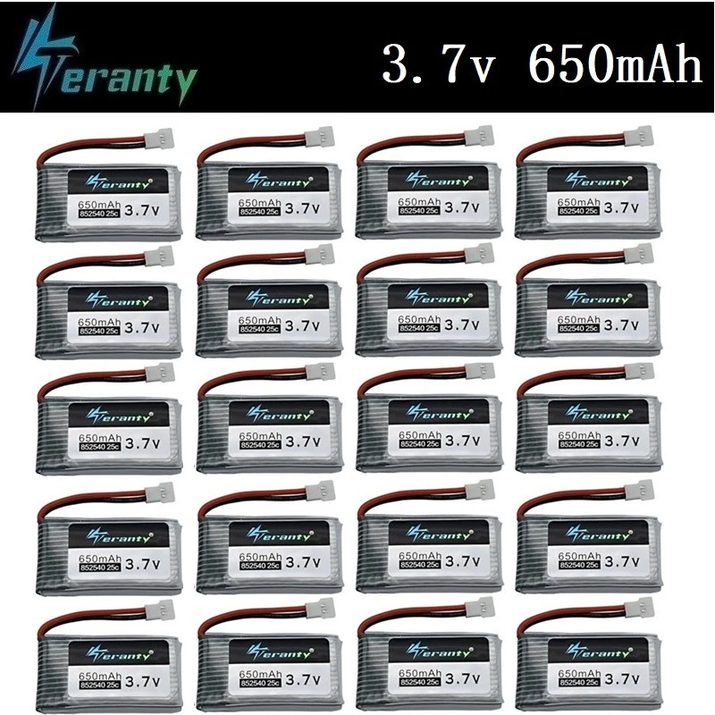 Teranty Power 3 7 V 650mAh Li po аккумулятор для SYMA X5C 1 X5 H5C X5SW 852540 Дрон с перезаряжаемым
