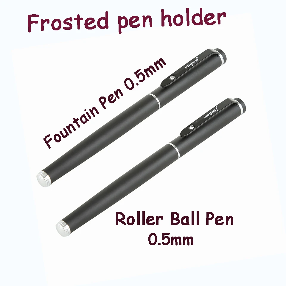 Ручки матовые черные в коробке 0 5 мм для офиса и школы|gift fountain pen|fountain penwriting pen |