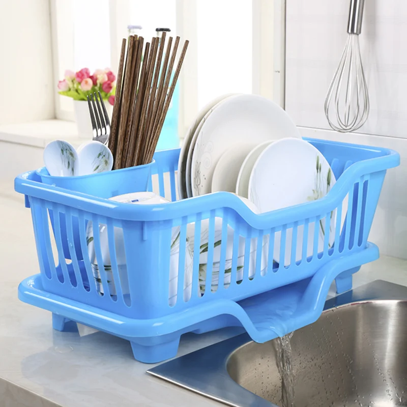 

Portable Tableware Storage Great Kitchen Sink Dish Drainer Drying Rack Washing Holder Basket Organizer Tray Colanders Strainers