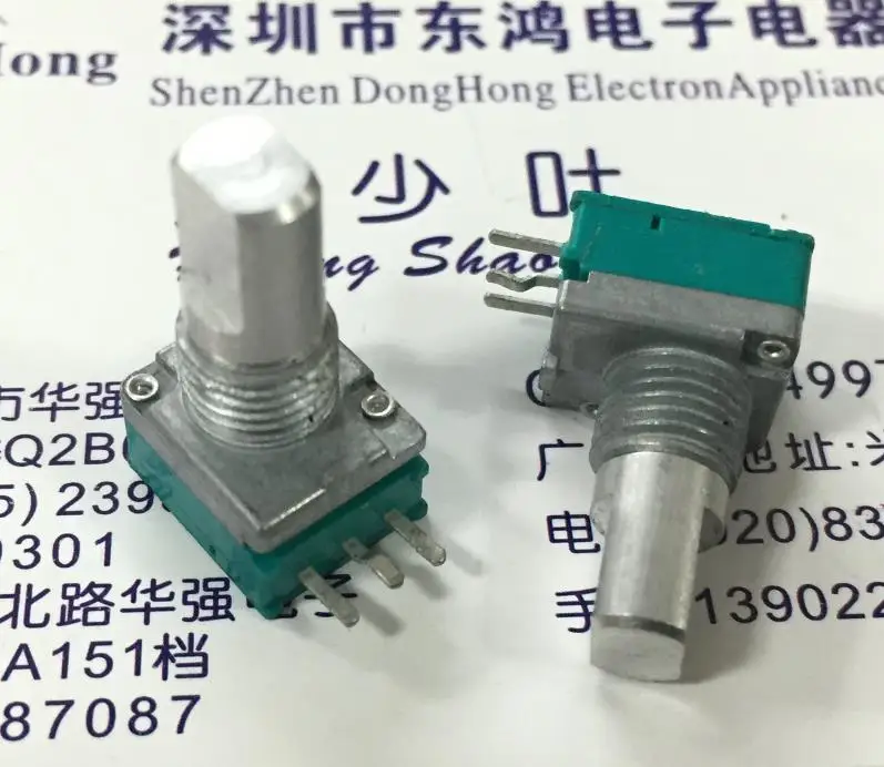 2PCS/LOT ALPS Alps RK097 precision potentiometer single linked 20KB axis H long 14MM | Обустройство дома