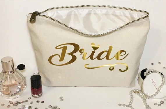 personalised bride bag