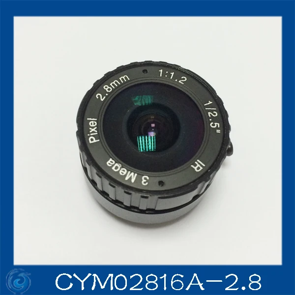 

3MP. cctv camera lens 2.8mm Fixed Iris lens, 1/2.5" cs mount F1.2 for Security Camera, Free shipping
