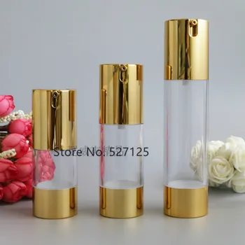 

15ml/30ml/50ml Empty Reuseble Cosmetic Portable Treatment Pump Travel Airless Bottles,moisturizer/facial water/lotion container
