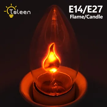 E14 E27 Retro Led Edison Gloeilamp Led Vlam Effect Fire Light Flickering Flame Lamp Gesimuleerde Party Kerst Decor AC220-240V E14 E27 Retro Led Edison Gloeilamp Led Vlam Effect Fire Light Flickering Flame Lamp Gesimuleerde Party Kerst Decor AC220-240V