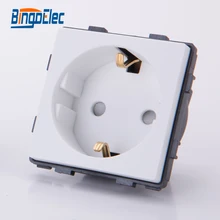 Белый ПК стены питания немецкая розетка часть, маркировка CE, к macth с рамкой свободно, 110-250 В, 16А, горячая распродажа