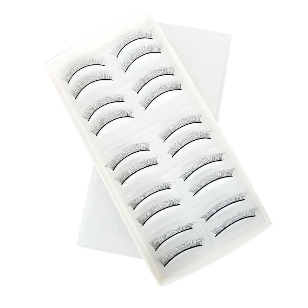 

10 Pairs Individual Professional Teaching Self Adhesive Supplies False Eyelash Extensions Training Makeup Strip Natural Beginner